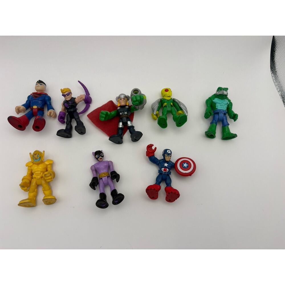 Hasbro Playskool Heroes Marvel Ultimate Superhero Adventures Lot Of 8